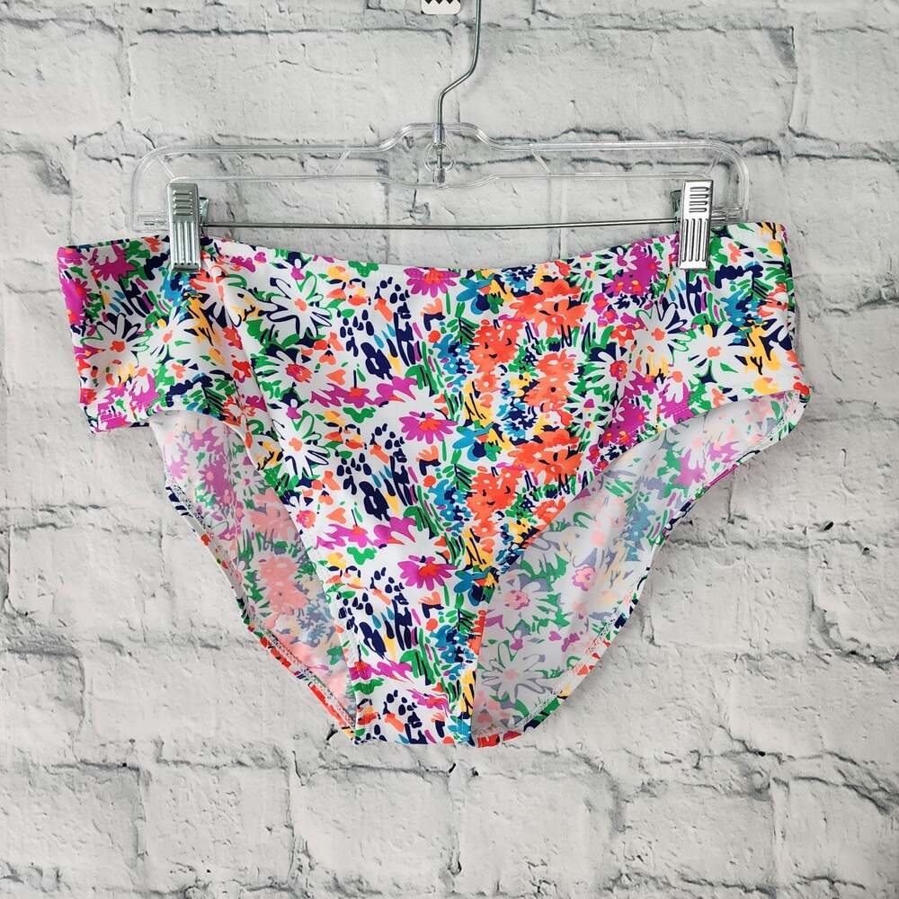 womens bikini bottons Sz 4XL fits like 2XL floral A25